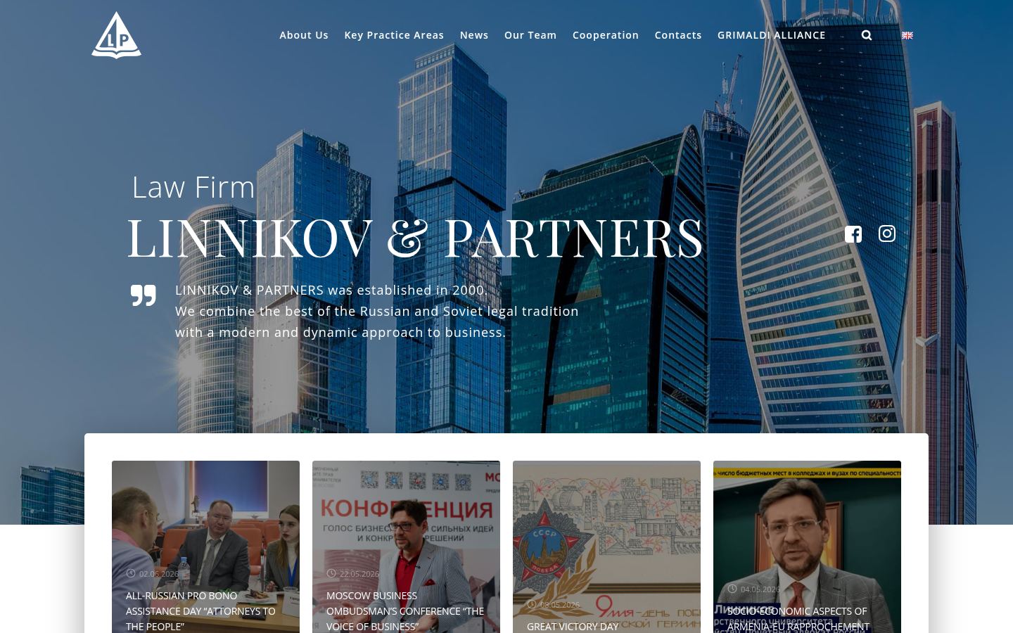 Линников и партнёры. · снимок главной страницы (HOMEPAGE_SCREENSHOT)