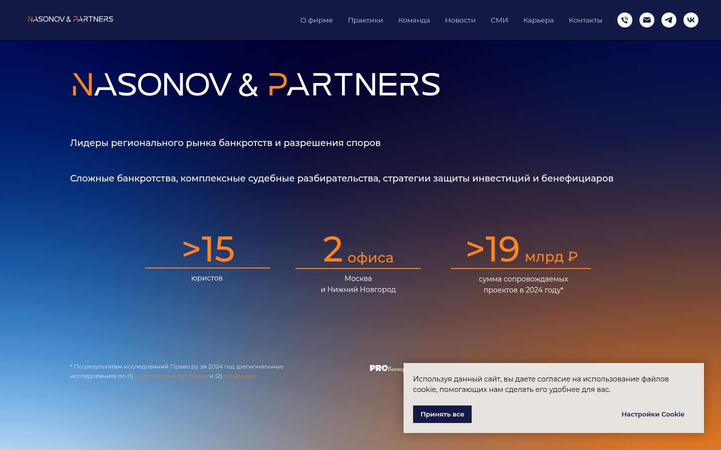 Nasonov&Partners · снимок главной страницы (HOMEPAGE_SCREENSHOT)